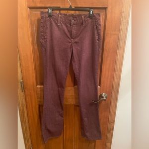 Ladies Lucky Brand Burgundy Jeans Size 6/28